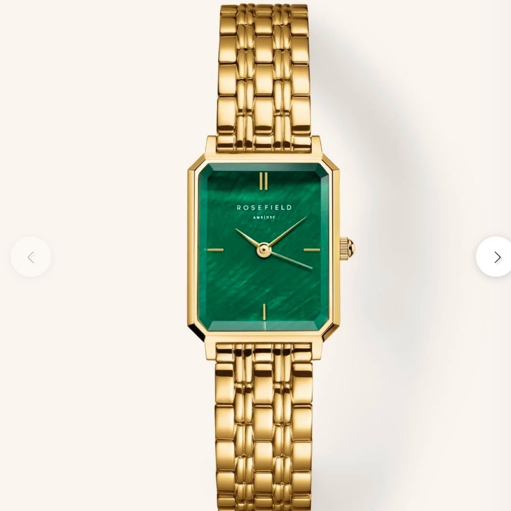 Rosefield Octagon XS Emerald NWT